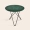 O Dining Table in Green Indio Marble and Black Steel by OX DENMARQ 2