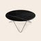 Large O Table in Nero Marquina Marble and Steel by OX DENMARQ 2