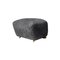 Smoked Oak The Tired Man Footstool in Anthracite Sheepskin by Lassen 2