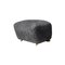 Smoked Oak The Tired Man Footstool in Anthracite Sheepskin by Lassen, Image 2