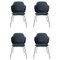 Blue Jupiter Lassen Chairs by Lassen, Set of 4 1