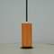 Mid-Century Raffia Teak and Milk Glass Pendant from Temde, Switzerland, 1960s 10