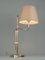 Lámpara de mesa ajustable de latón de Bergboms, Sweden, años 50, Imagen 10