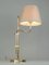 Lámpara de mesa ajustable de latón de Bergboms, Sweden, años 50, Imagen 9