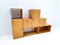 Unità di mensole modulari Mid-Century in legno di Derk Jan De Vries, Paesi Bassi, set di 7, Immagine 6