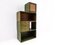 Mid-Century Modular Green Wooden Cube Shelves by Derk Jan De Vries, 1960s, Set of 5 10