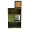 Mensole cubiche Mid-Century in legno verde di Derk Jan De Vries, anni '60, set di 5, Immagine 1