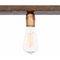 Lampada da soffitto Raad 3406-6 in ottone grezzo e ferro ossidato di Konsthantverk, Immagine 3