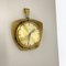 Hollywood Regency German Brass Wall Clock from Atlanta Kienzle, 1950s, Image 3