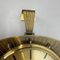 Hollywood Regency German Brass Wall Clock from Atlanta Kienzle, 1950s 11