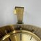 Hollywood Regency German Brass Wall Clock from Atlanta Kienzle, 1950s, Image 11