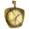 Hollywood Regency German Brass Wall Clock from Atlanta Kienzle, 1950s, Image 1