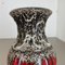 Deutsche Zig Zag Keramik Fat Lava Vase von Scheurich, 1970er 13