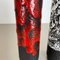 German Pottery Fat Lava Vases Black Red & White by Jopeko, 1970s, Set of 2 10