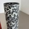Jarrones Fat Lava alemanes de cerámica en blanco y negro de Jopeko, años 70. Juego de 2, Imagen 14