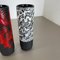 German Pottery Fat Lava Vases Black Red & White by Jopeko, 1970s, Set of 2 15