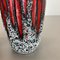 German Zig Zag Pottery Fat Lava Vase by Scheurich, 1970s, Set of 2, Image 15