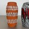 German Zig Zag Pottery Fat Lava Vase by Scheurich, 1970s, Set of 2, Image 5