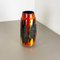 German Super Color Fat Lava Vase Scheurich, 1970s 4