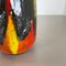 German Super Color Fat Lava Vase Scheurich, 1970s 7