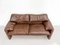 Maralunga Sofa in Brown Leather 2