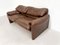Maralunga Sofa in Brown Leather 6
