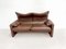 Maralunga Sofa in Brown Leather 5