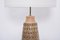 Tall Mid-Century Modern Danish Table Lamp in Beige Ceramic from Soholm 5