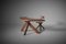 French Desk in Solid Elm by Pierre Chapo, 1960s, Image 7