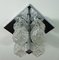 Vintage Flush Mount Ice Glass Ceiling Fixture from Hillebrand, Image 1