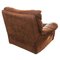 Club chair vintage in pelle marrone, Italia, anni '80, Immagine 5