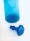 Midcentury Xl Empoli Glass Blue Decanter Bottle with Stopper, 1960s 2
