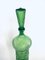 Vintage Empoli Glass Green Wine Decanter Bottle with Stopper, 1960s, Image 3