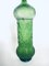Vintage Empoli Glass Green Wine Decanter Bottle with Stopper, 1960s 2