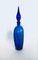 Midcentury Italian Design Empoli Glass Xl Genie Decanter Bottle, Italy 1960s 6