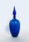 Midcentury Italian Design Empoli Glass Xl Genie Decanter Bottle, Italy 1960s 9