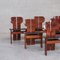 Mid-Century Italian Dining Chairs Africa by Tobia & Afra Scarpa for Maxalto, Set of 6 3