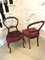 Antike viktorianische Beistellstühle aus geschnitztem Nussholz, 2er Set 4