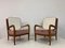 Italian Armchairs in Pink and White Velvet, 1950s, Set of 2 11