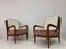 Italian Armchairs in Pink and White Velvet, 1950s, Set of 2 3