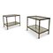 Italian Side Tables in Brass and Glass, 1970s, Set of 2 12