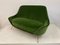 Italienisches Sofa aus grünem Baumwollsamt, 1960er 8