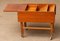 Teak and Oak Side Table with Magazine Storage and Sliding Top, Denmark, 1960s, Image 2