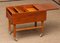 Teak and Oak Side Table with Magazine Storage and Sliding Top, Denmark, 1960s, Image 7