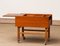 Teak and Oak Side Table with Magazine Storage and Sliding Top, Denmark, 1960s, Image 5