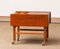 Teak and Oak Side Table with Magazine Storage and Sliding Top, Denmark, 1960s, Image 8