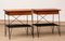 Tables de Chevet Style Gullberg en Teck et Métal, 1950s, Set de 2 6