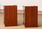 Teak and Metal Wire Gullberg Style Nightstands Bedside Tables, 1950s, Set of 2 3