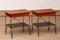 Tables de Chevet Style Gullberg en Teck et Métal, 1950s, Set de 2 8