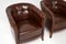 Antique Swedish Leather Armchairs, Set of 2, Image 6